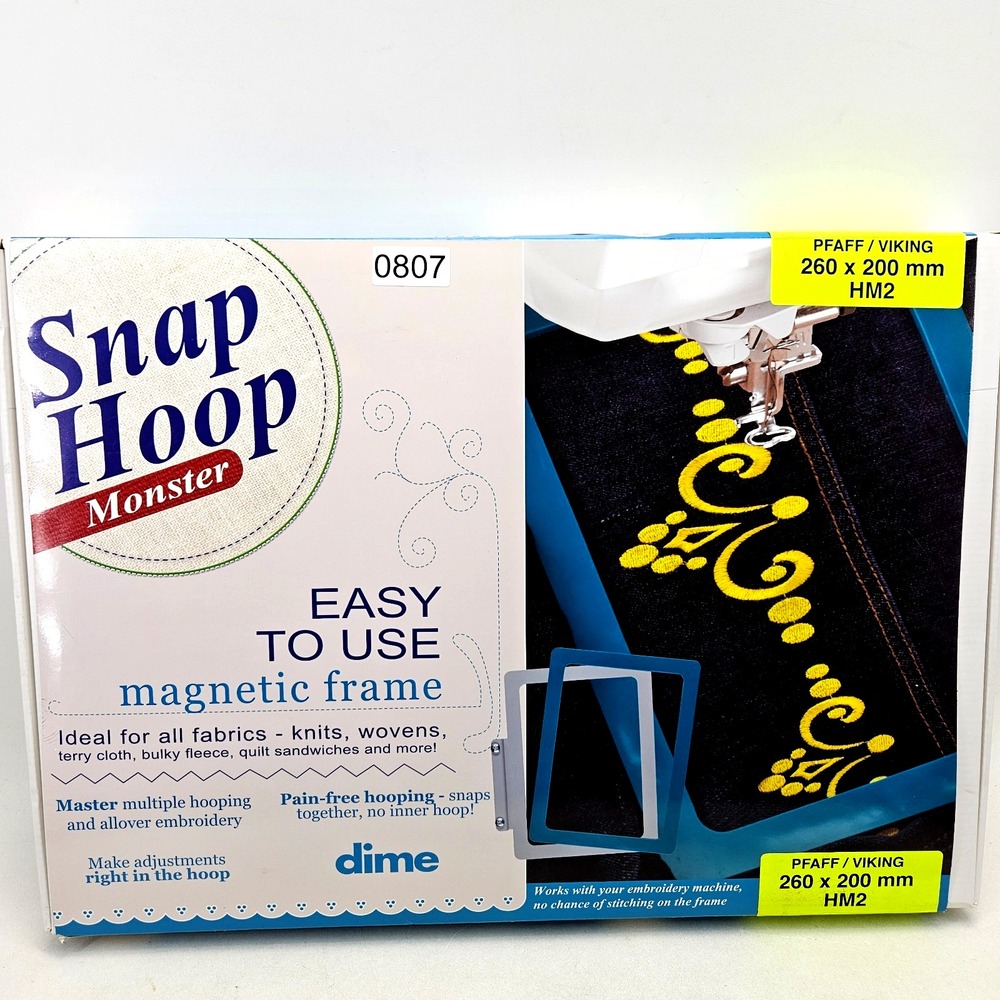 Snap Hoop Monster for Husqvarna 260x 200mm Viking/Pfaff Magnetic Embroidery Hoop